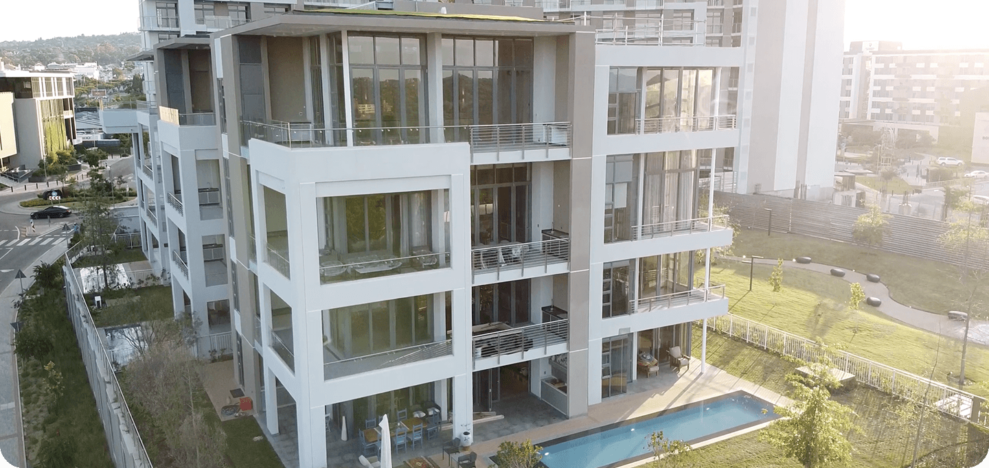 Modern city apartments